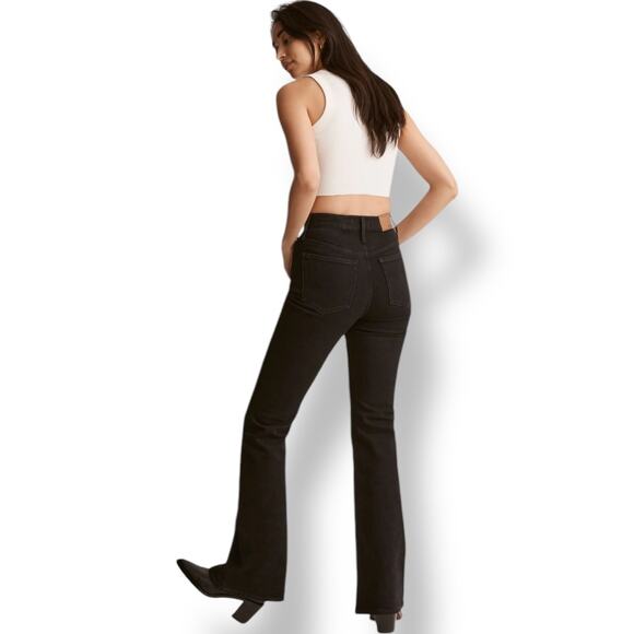 Madewell The Perfect Vintage Flare Jean in Sherborn Wash Jeans Women's 32 Black - Picture 2 of 12